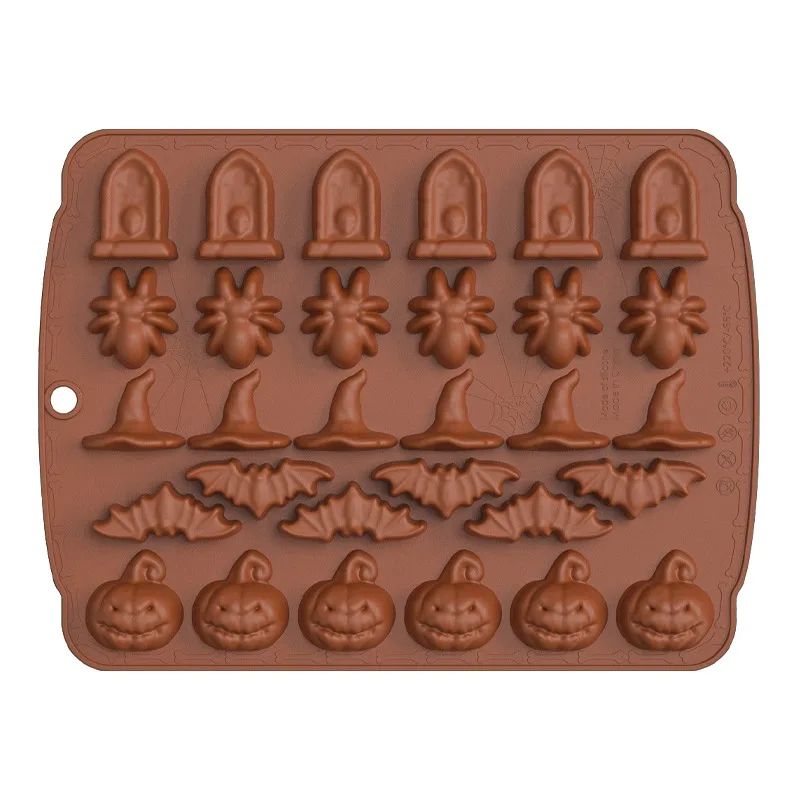 Pumpkin Skull Silicone Ice And Baking Mold 14