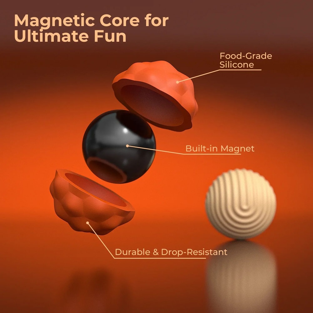 Magnetic Silicone Stress Relief Fidget Ball 2