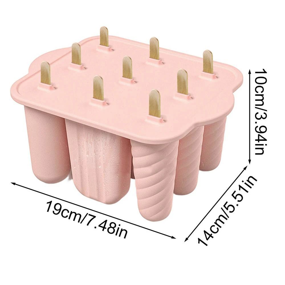Silicone Popsicle Molds Set With Sticks 1