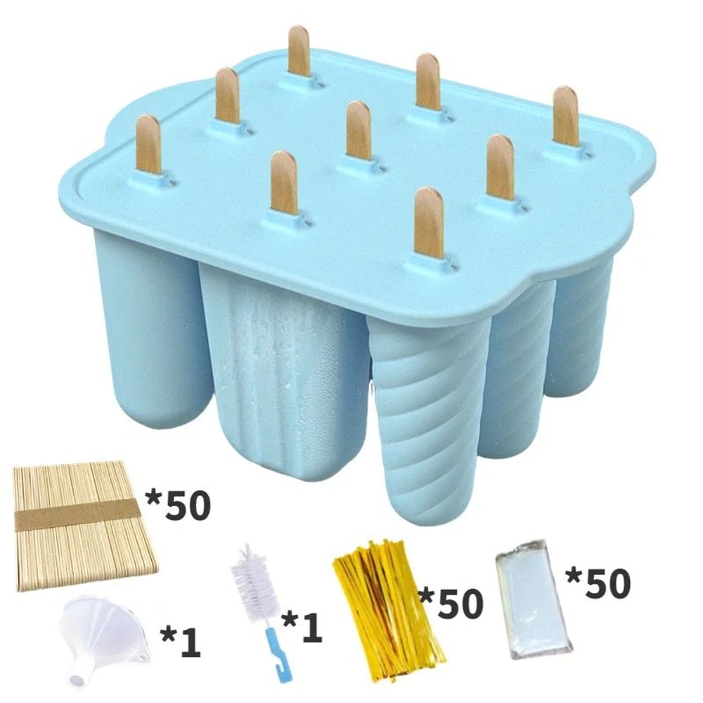 Silicone Popsicle Molds Set With Sticks 4