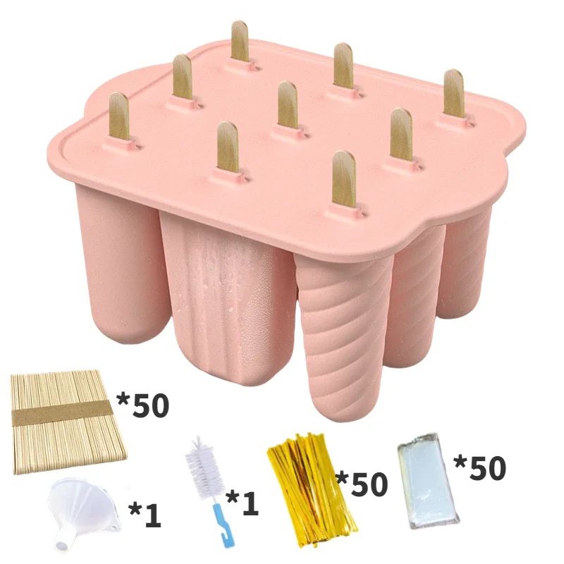 Silicone Popsicle Molds Set With Sticks 5