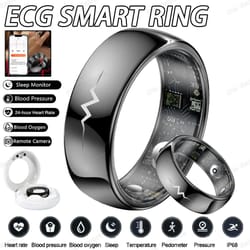 smart health monitoring ring heart rate spo2 blood pressure temperature sleep tracker