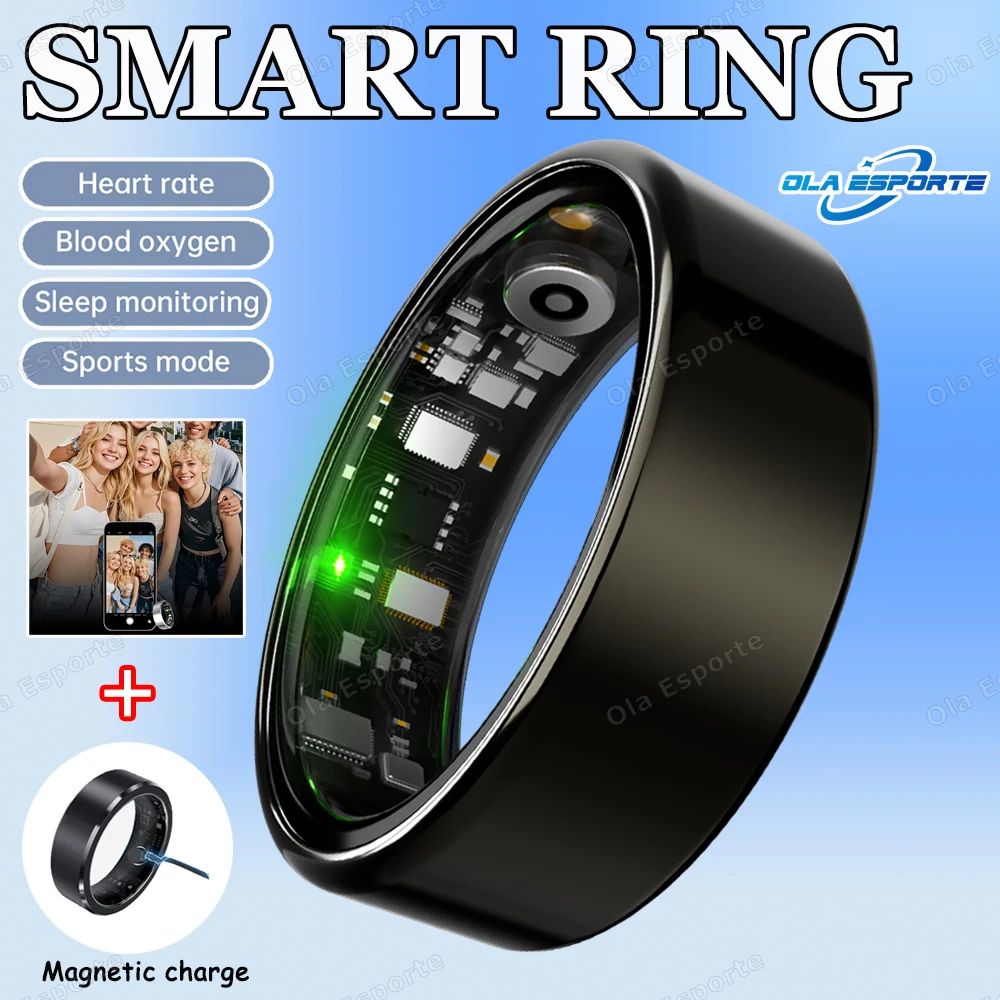 Smart Fitness Health Ring Heart Rate SpO2 Sleep Multi Sport Tracker 9