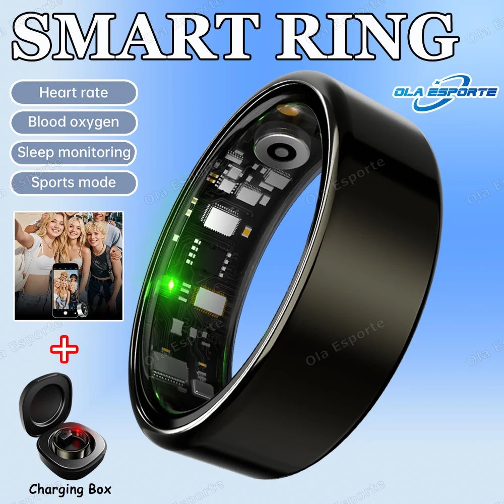 Smart Fitness Health Ring Heart Rate SpO2 Sleep Multi Sport Tracker 12