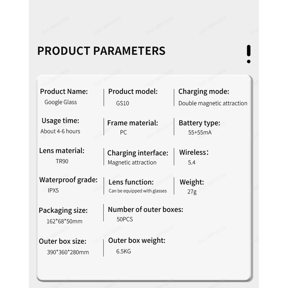 Wireless Bluetooth Audio Smart Glasses With Anti Blue Light Protection 10