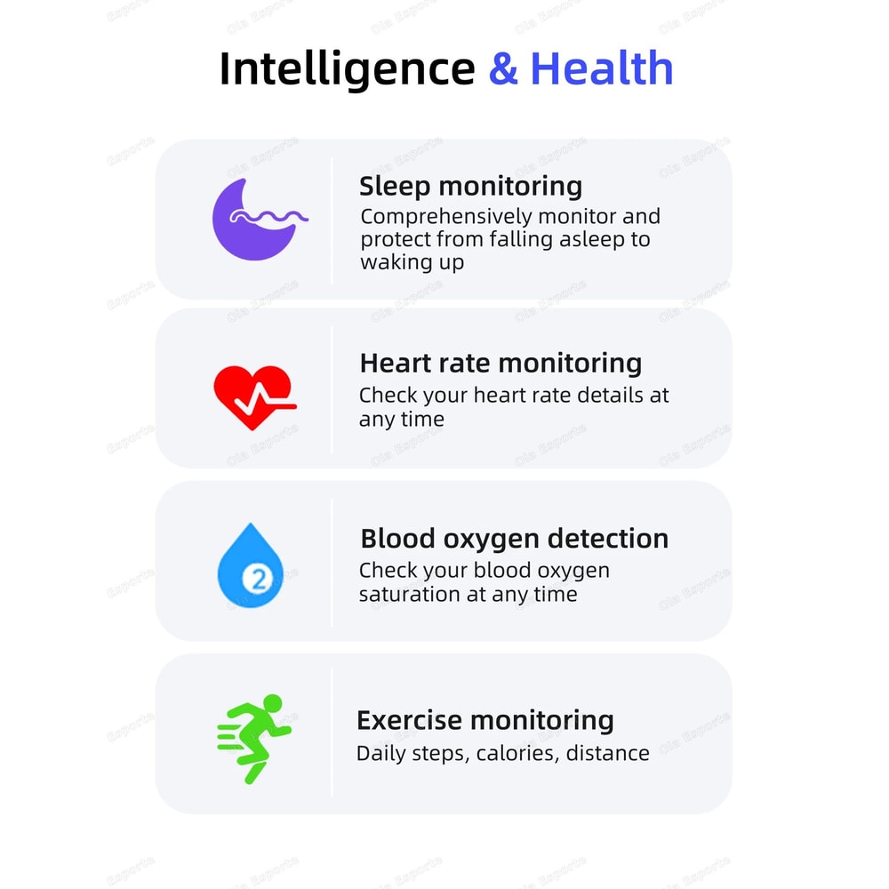 Smart Fitness Health Ring Heart Rate SpO2 Sleep Sport Tracker 8