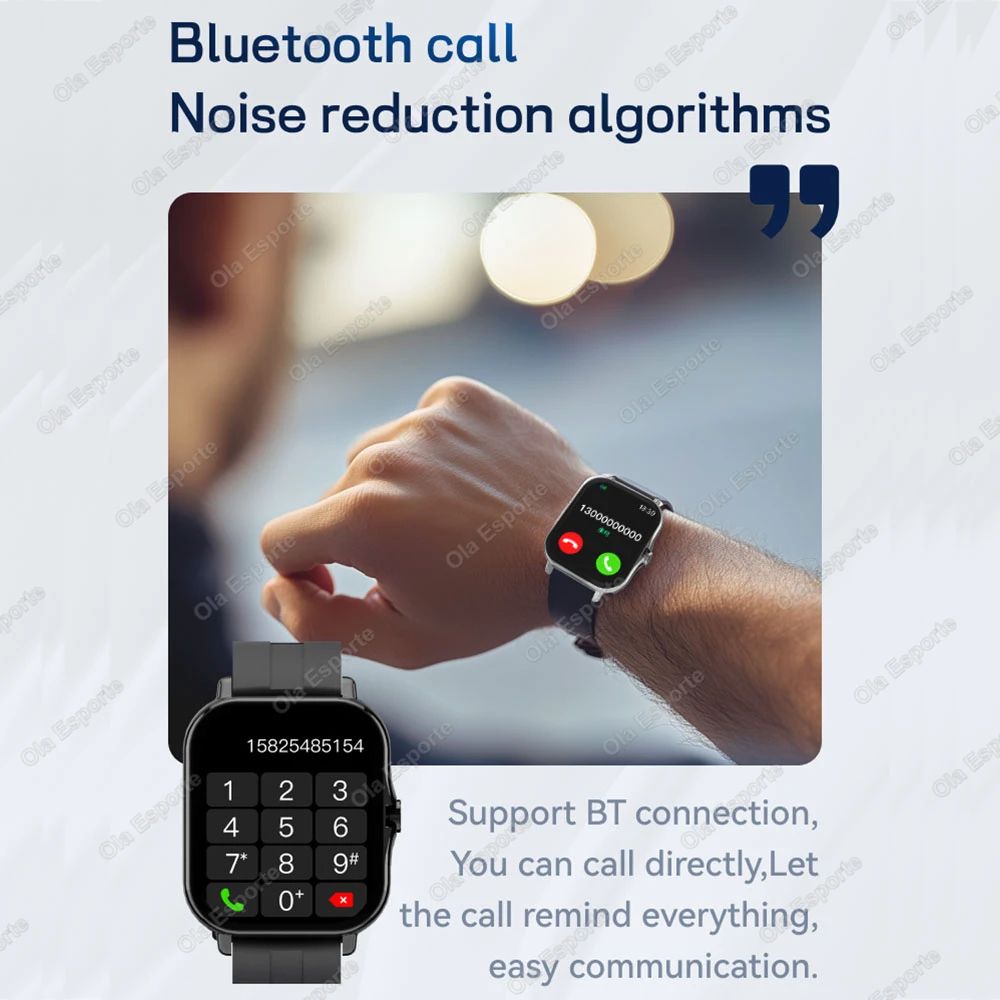 Full Touch Bluetooth Smart Watch Music Playback Sleep Fitness Tracker 3