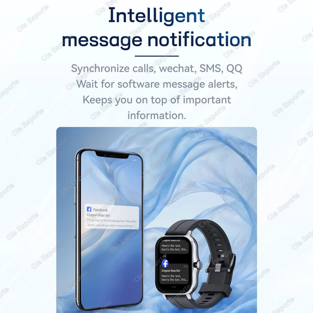 Full Touch Bluetooth Smart Watch Music Playback Sleep Fitness Tracker 4