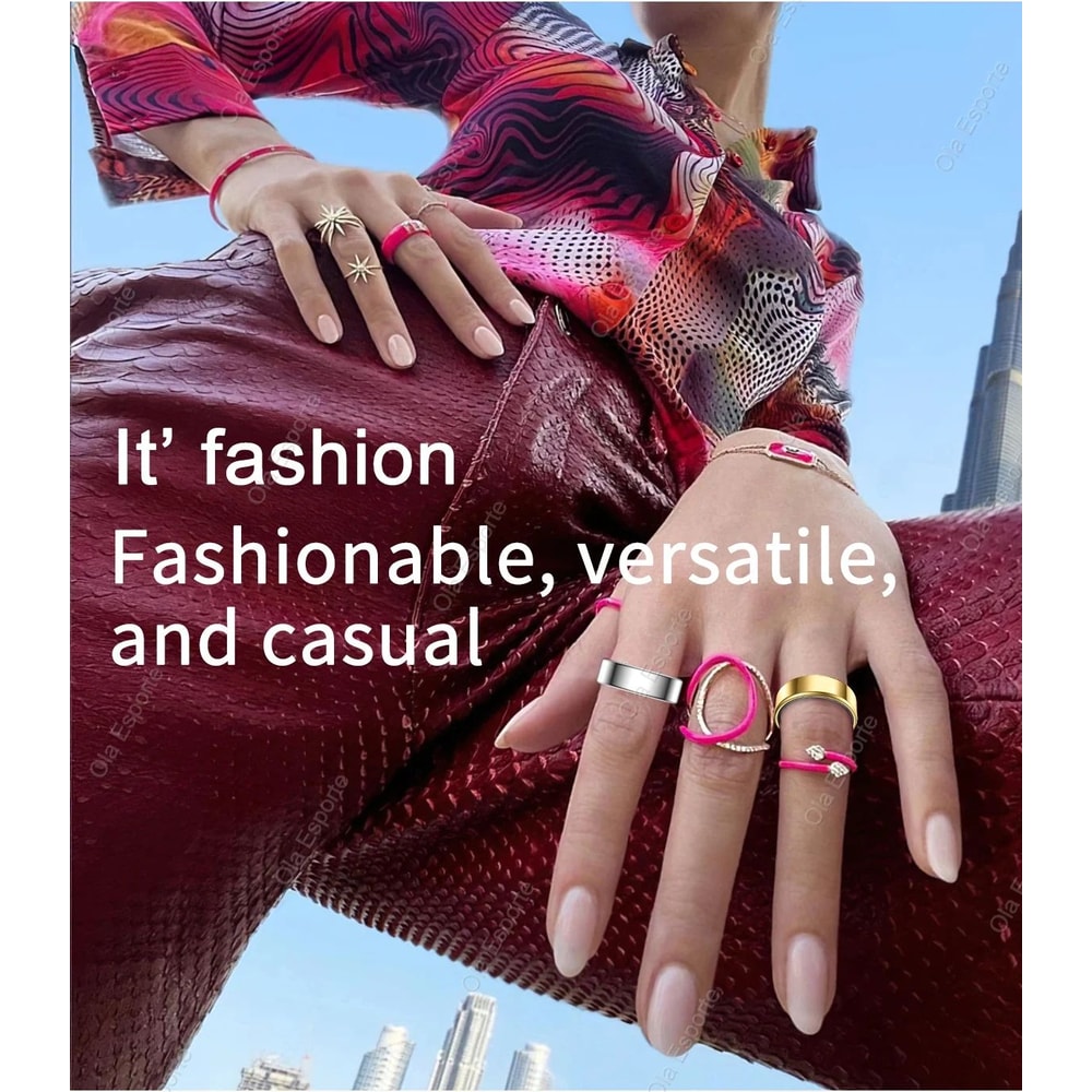 Smart Health Fitness Ring Heart Rate SpO2 Multi Sport Tracker 7