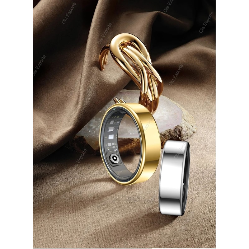 Smart Health Fitness Ring Heart Rate SpO2 Multi Sport Tracker 15