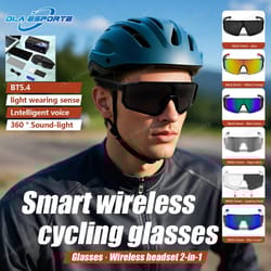 outdoor bluetooth audio smart glasses uv protection sports sunglasses