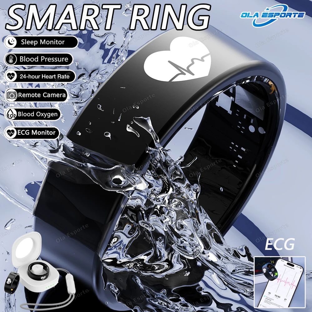 R30 Smart Health Ring ECG Heart Rate Blood Pressure Sleep Tracker 0