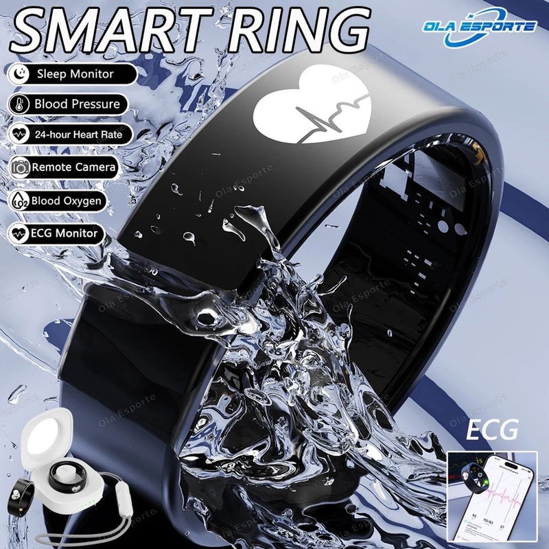 R30 Smart Health Ring ECG Heart Rate Blood Pressure Sleep Tracker 0