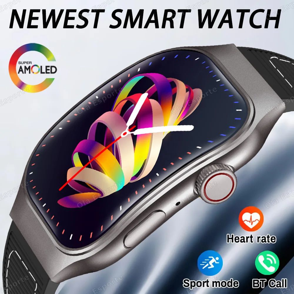 AMOLED Bluetooth Smart Watch With Calling Health Sports Tracking 0