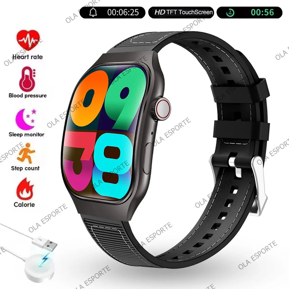 AMOLED Bluetooth Smart Watch With Calling Health Sports Tracking 9