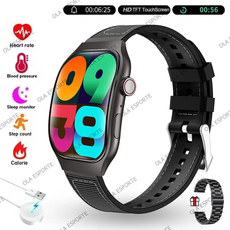 AMOLED Bluetooth Smart Watch With Calling Health Sports Tracking 16