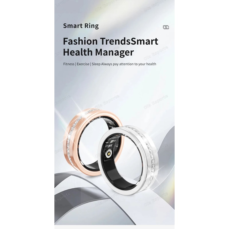 Fashion Smart Fitness Ring Heart Rate Pedometer Health Tracker 6