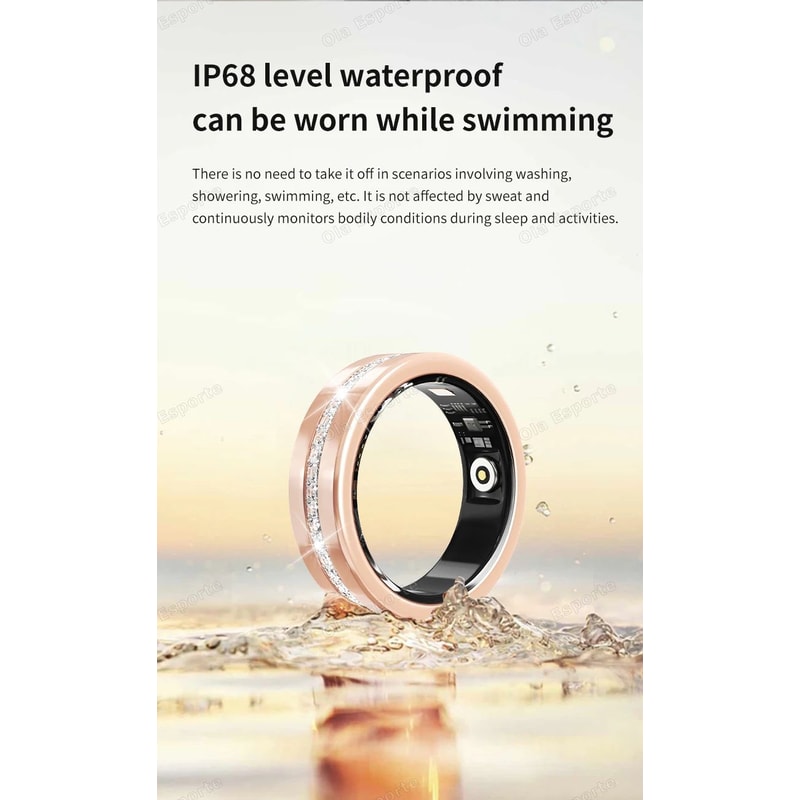 Fashion Smart Fitness Ring Heart Rate Pedometer Health Tracker 10