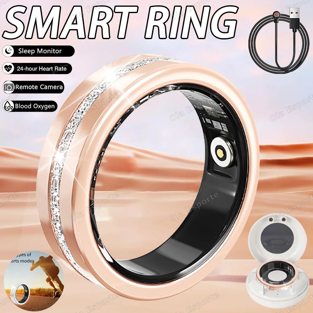 Fashion Smart Fitness Ring Heart Rate Pedometer Health Tracker 11