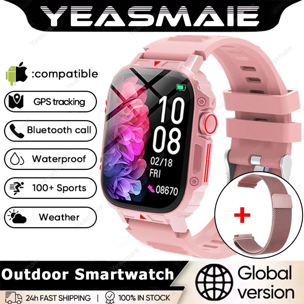 Outdoor Military Bluetooth Smart Watch Heart Rate SpO2 Fitness Tracker 19