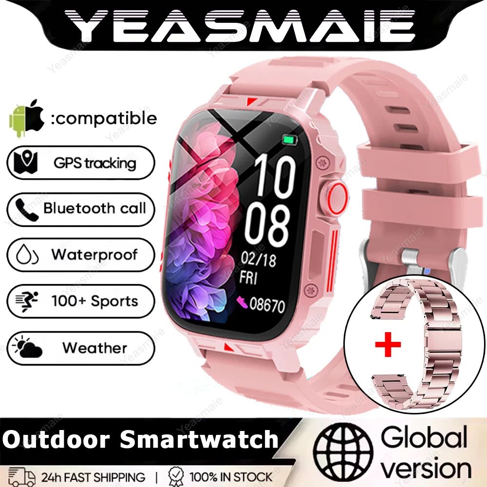 Outdoor Military Bluetooth Smart Watch Heart Rate SpO2 Fitness Tracker 21