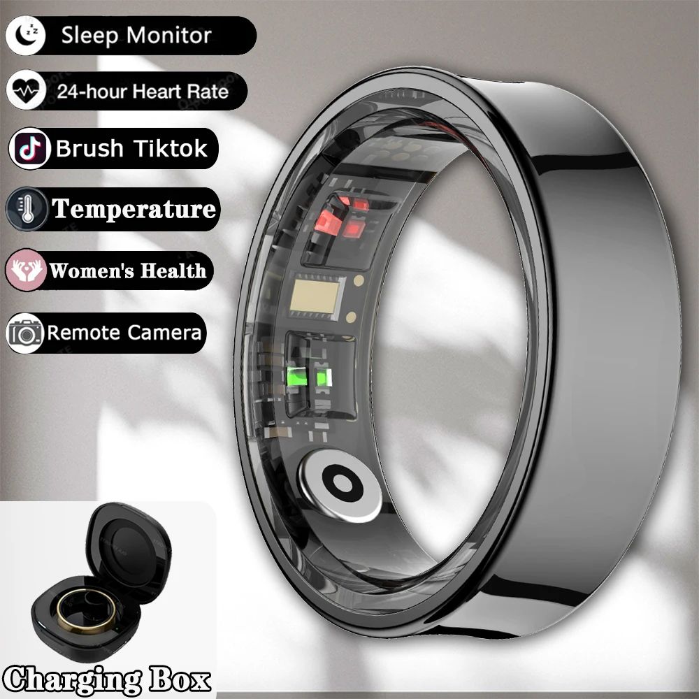 R09 Smart Health Fitness Ring Heart Rate SpO2 Sleep Tracker 11