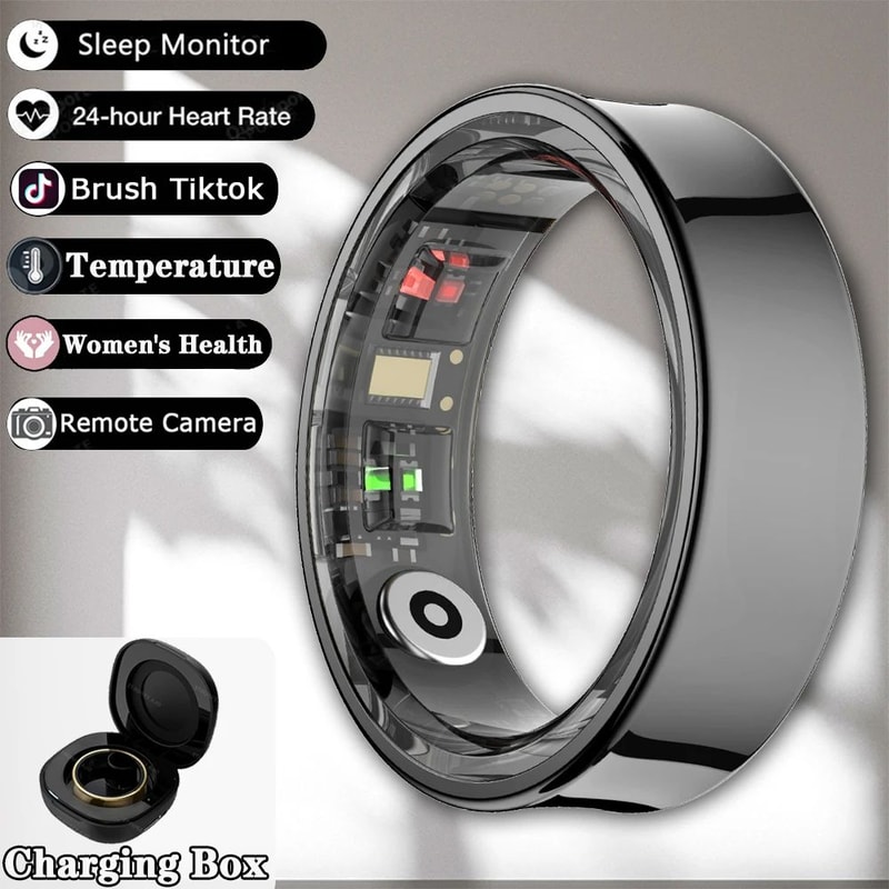 R09 Smart Health Fitness Ring Heart Rate SpO2 Sleep Tracker 11
