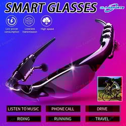 wireless stereo smart glasses sunglasses with mic for sports and driving