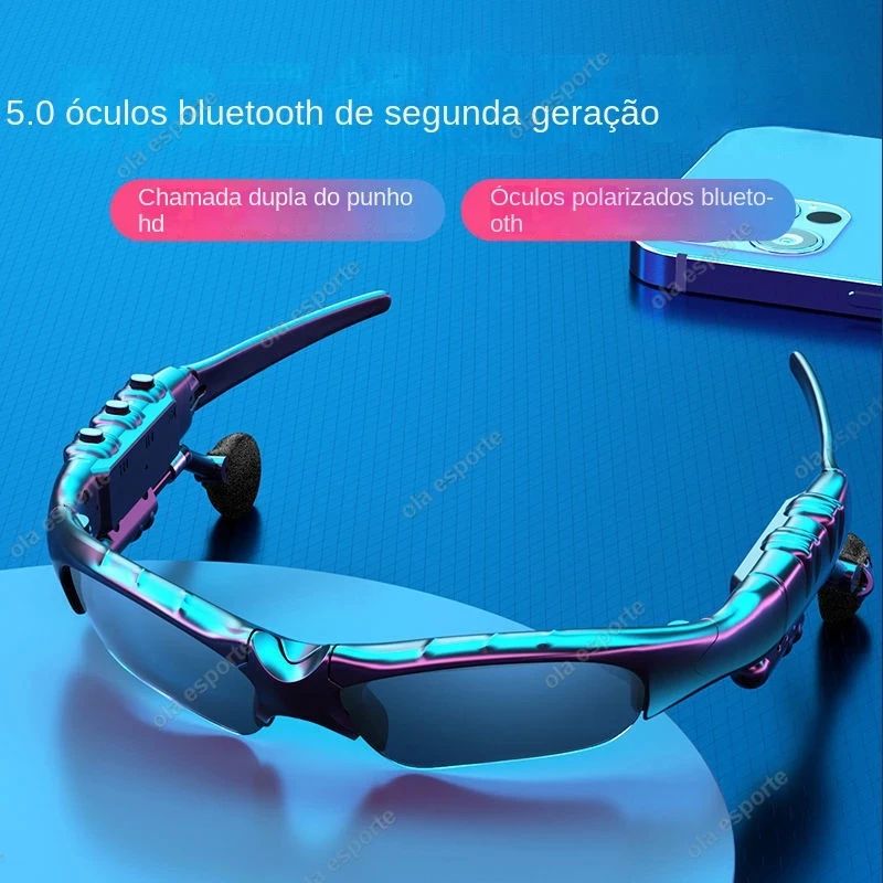Wireless Stereo Smart Glasses Sunglasses With Mic For Sports And Driving 6