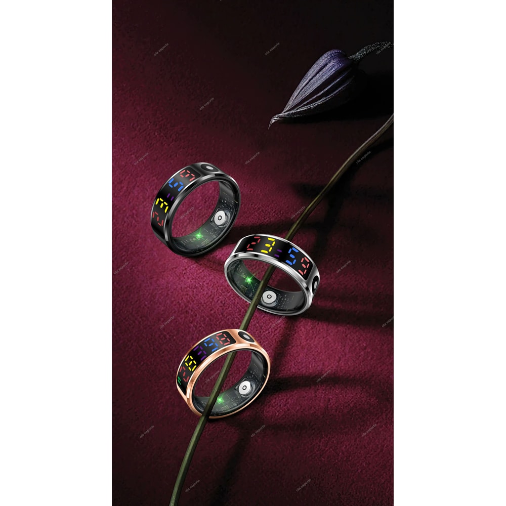 R12 Smart Health Ring With LED Display Heart Rate SpO2 Sleep Tracker 6