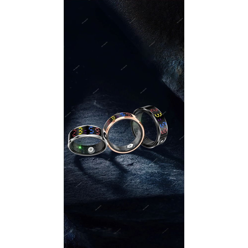 R12 Smart Health Ring With LED Display Heart Rate SpO2 Sleep Tracker 7