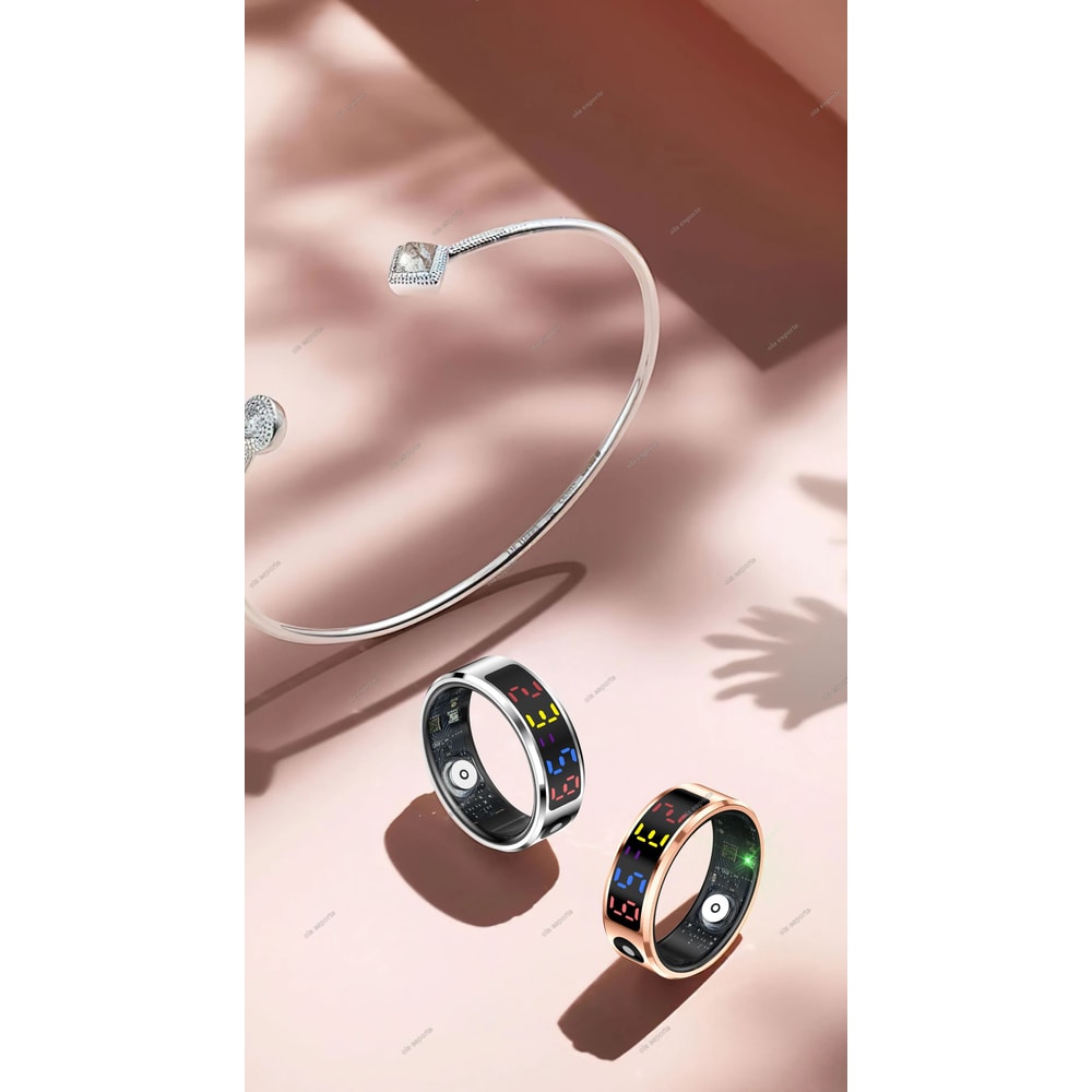 R12 Smart Health Ring With LED Display Heart Rate SpO2 Sleep Tracker 8