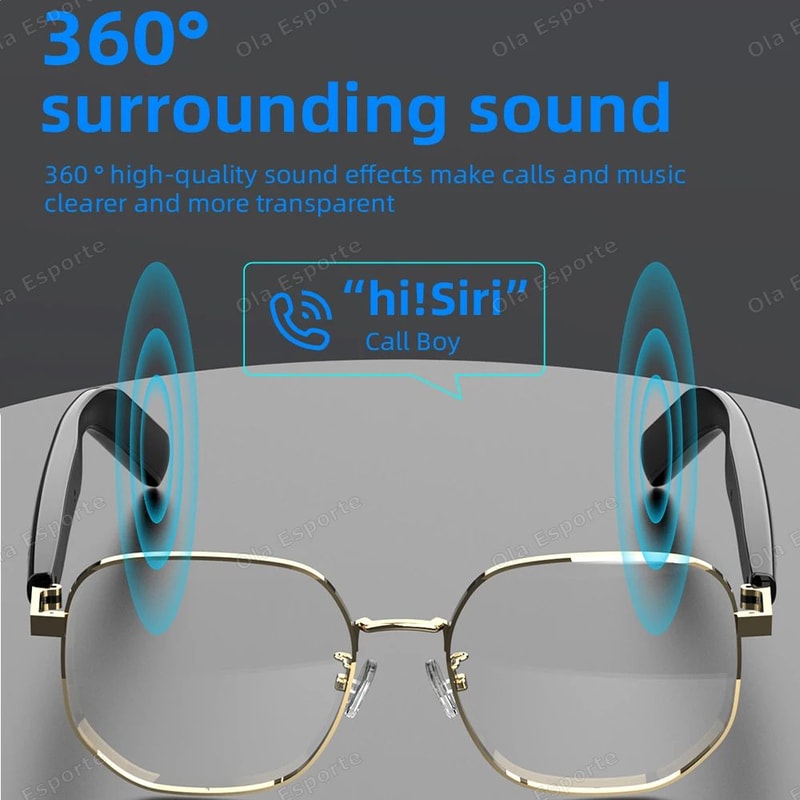 Bluetooth Audio Smart Glasses With Anti Blue Light Lenses 4