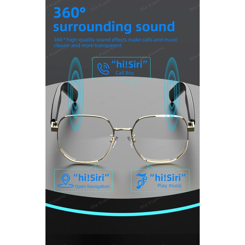 Bluetooth Audio Smart Glasses With Anti Blue Light Lenses 10
