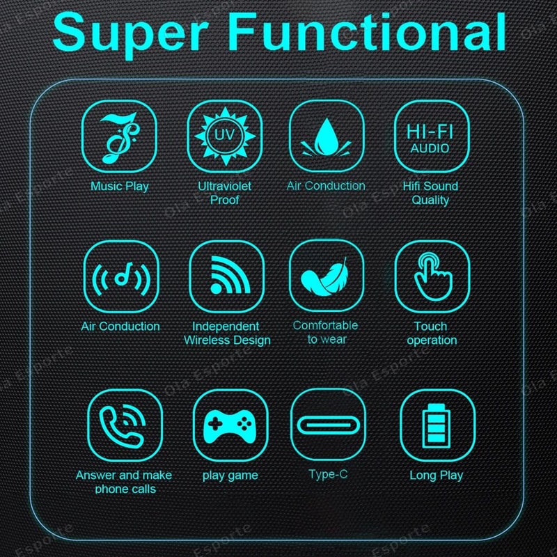 2 In 1 Magnetic Smart Glasses Bluetooth Audio UV Protection Sunglasses 1