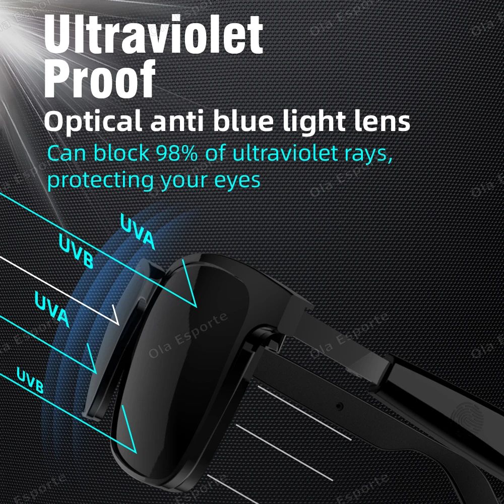 2 In 1 Magnetic Smart Glasses Bluetooth Audio UV Protection Sunglasses 3