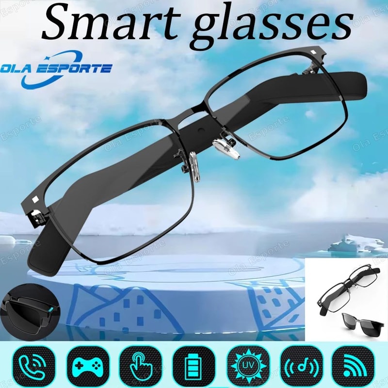 2 In 1 Magnetic Smart Glasses Bluetooth Audio UV Protection Sunglasses 14