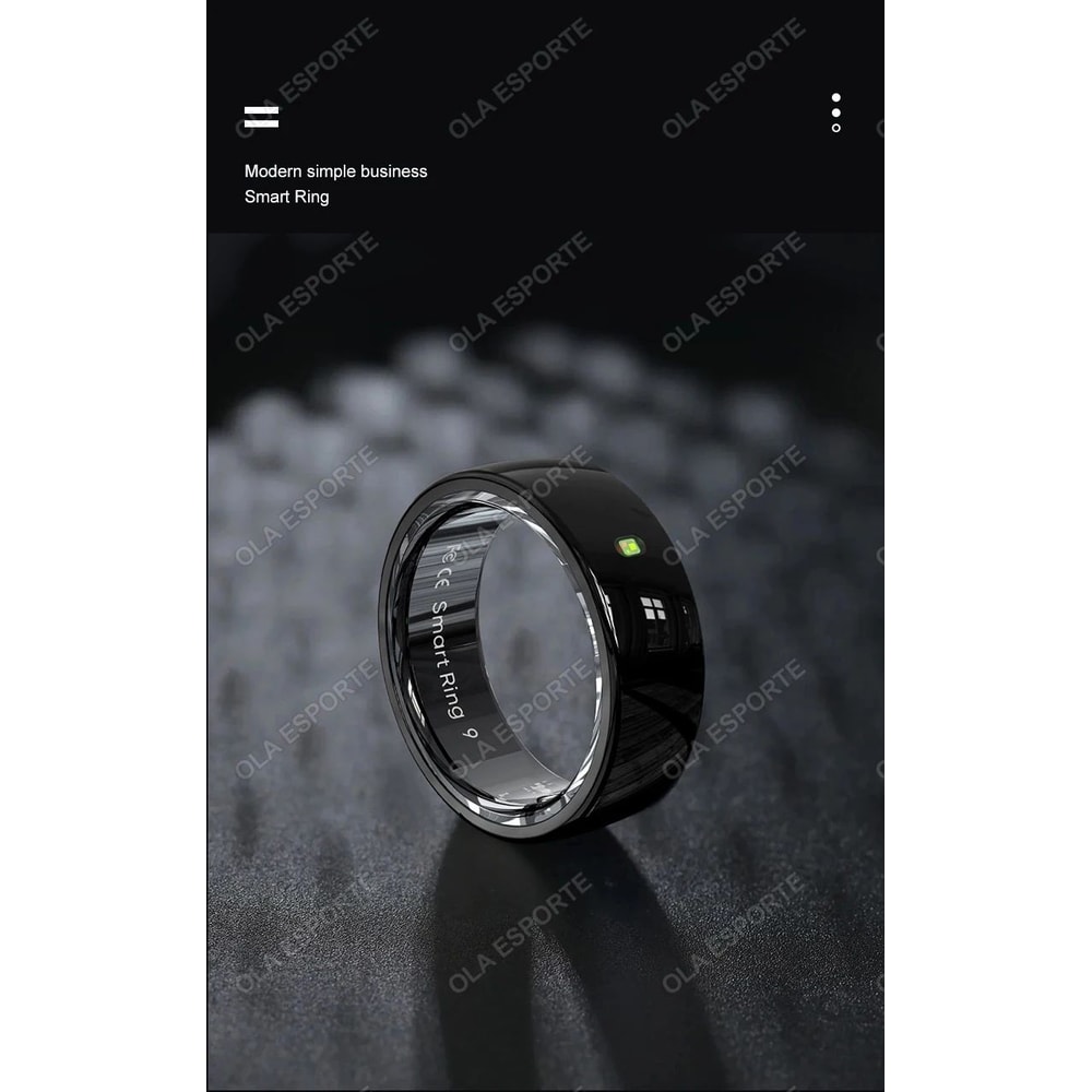 NFC Ceramic Smart Ring LED Gesture Control Health Sport Tracker 8