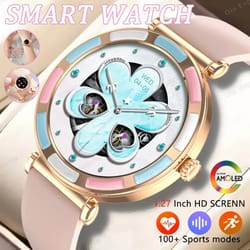 women bluetooth calling smart watch heart rate sports fitness tracker