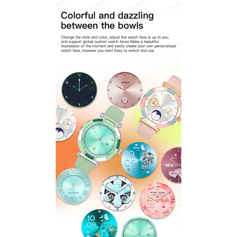 Women Bluetooth Calling Smart Watch Heart Rate Sports Fitness Tracker 6