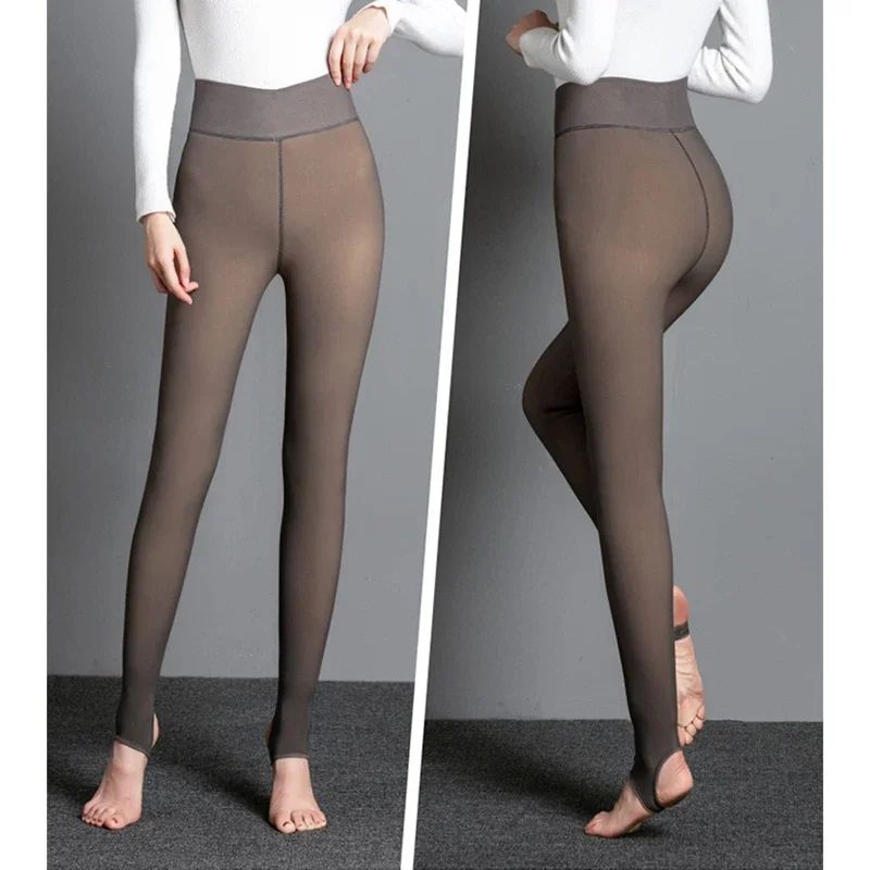 Winter Fleece Lined Polar Stockings Skin Effect Warm Leggings 4