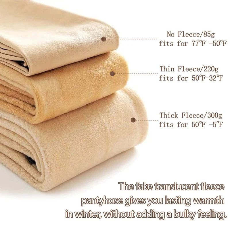 Winter Fleece Lined Polar Stockings Skin Effect Warm Leggings 6