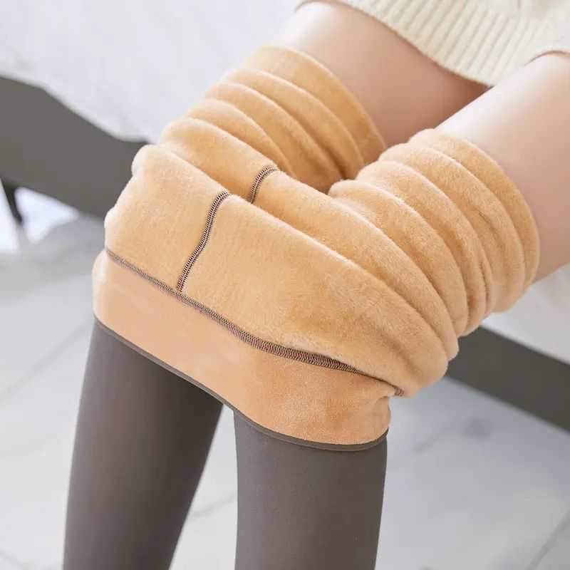 Winter Fleece Lined Polar Stockings Skin Effect Warm Leggings 9