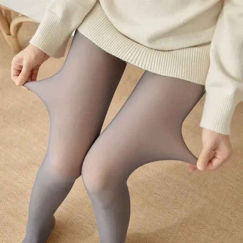 Winter Fleece Lined Polar Stockings Skin Effect Warm Leggings 17