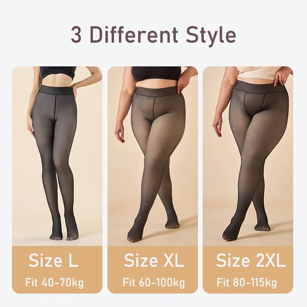 Thermal Translucent Winter Tights High Waist Warm Slim Leggings 6