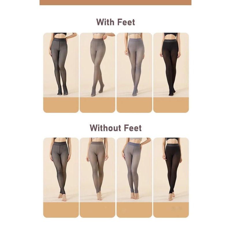 Thermal Translucent Winter Tights High Waist Warm Slim Leggings 7