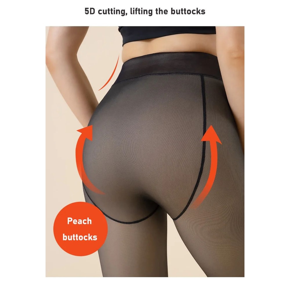 Thermal Translucent Winter Tights High Waist Warm Slim Leggings 9