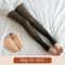 Heart Print Thermal Fleece Tights Skin Effect Winter Leggings 19