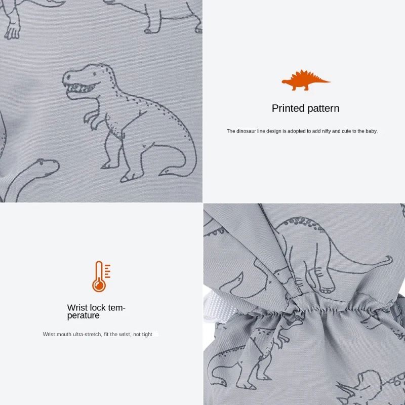 Kids Winter Ski Gloves Cartoon Warm Waterproof Outdoor Mittens 6