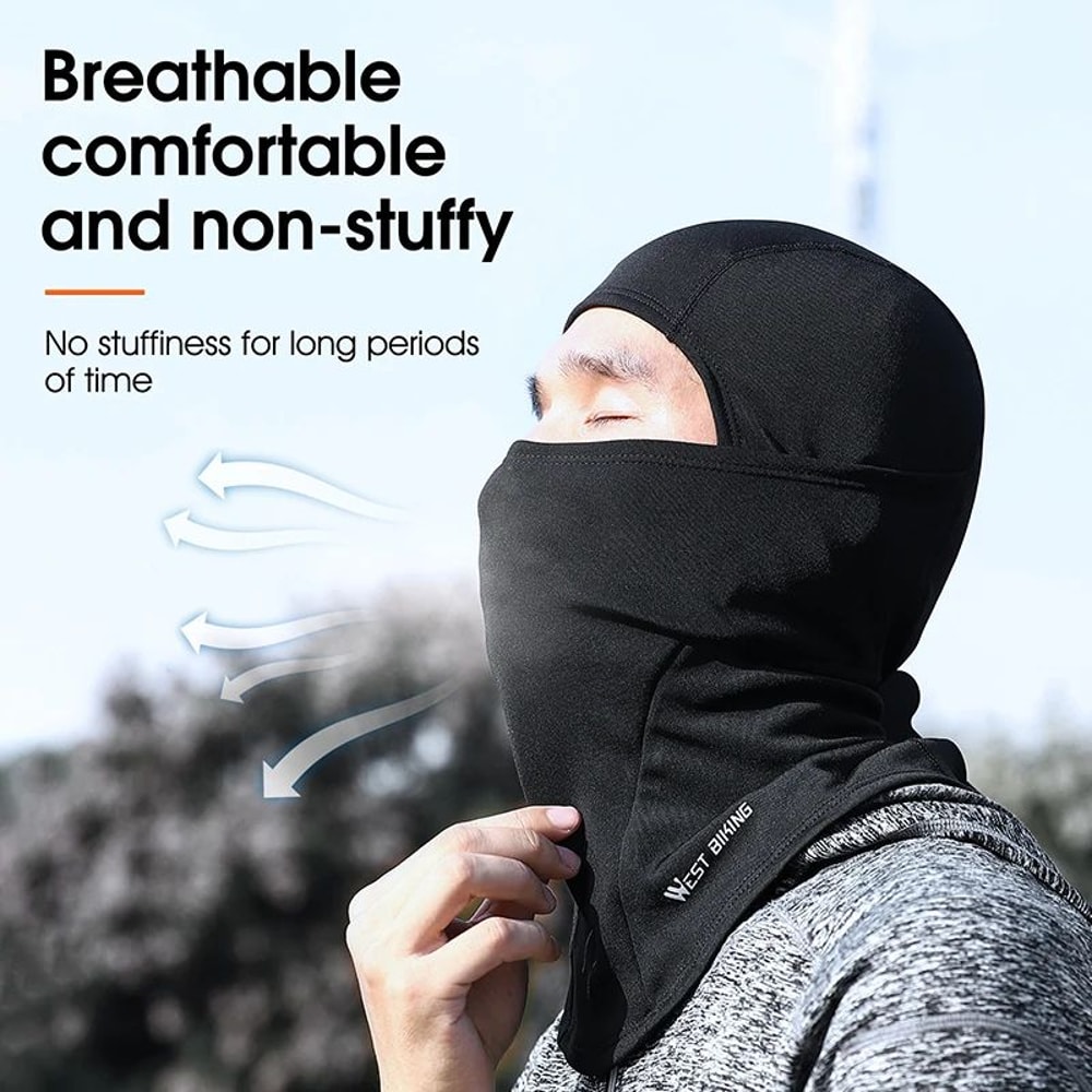 WEST BIKING Winter Fleece Balaclava Windproof Thermal Face Mask 3